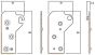 WHITCO W312301 HOOK HINGE TP Zinc Clear Cr3+ Chromate