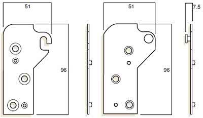 WHITCO W312399 HOOK HINGE TP Non Standard