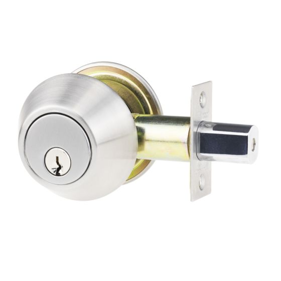 WHITCO W7204045PK DOUBLE CYLINDER DEADBOLT TP 5PIN PROJECT KEYED Satin Stainless Steel