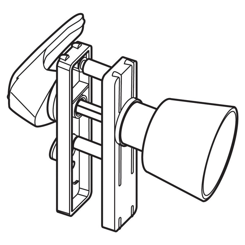 WHITCO W820111 SCREEN DOOR LATCH SHARP SILVER KINETIC PEARL