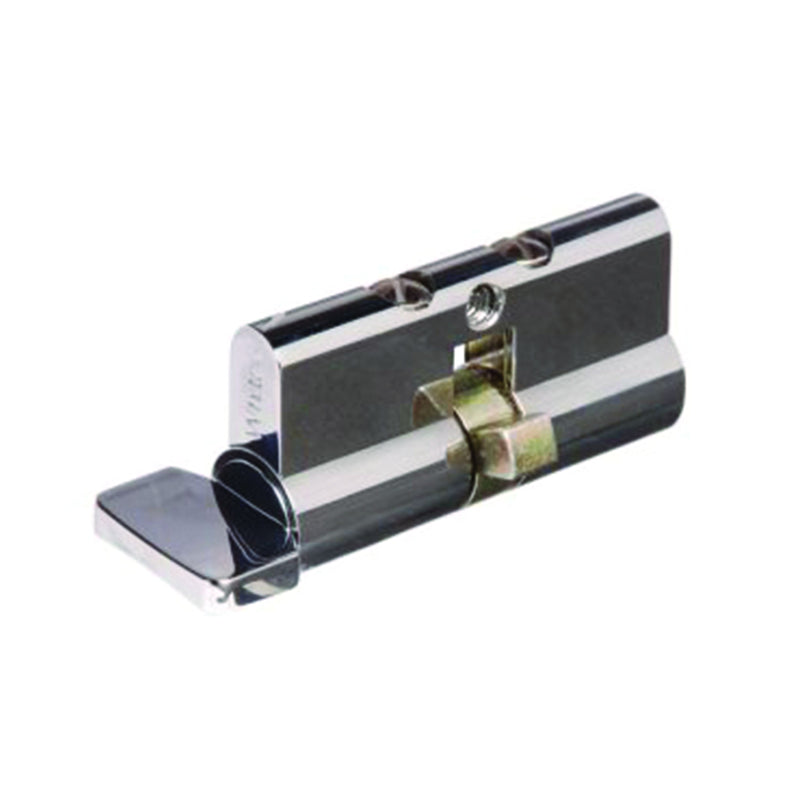 WHITCO W8459005KA EURO CYLINDER C4 PROFILE WITH NON HANDED TURN KNOB KA TP Chrome Plate