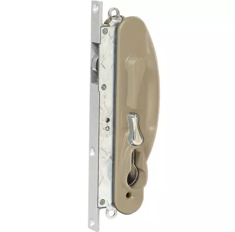 WHITCO W865328 LEICHHARDT STANDARD SLIDING SECURITY DOOR LOCK NO CYLINDER Stone Beige