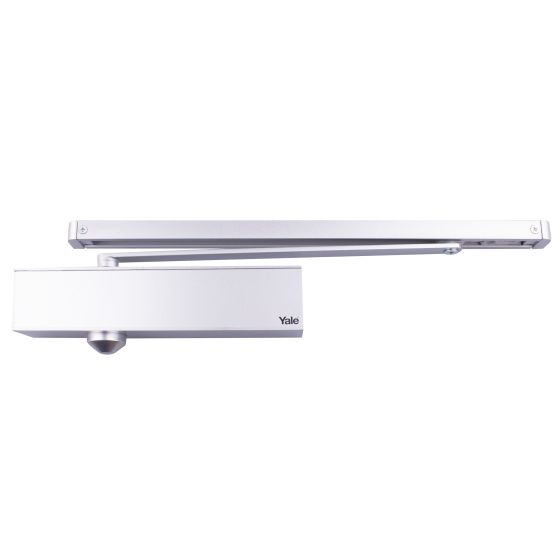 SIZE 1-3 POWER ADJUSTABLE SLIDE RAIL DOOR CLOSER WITH BC Silver