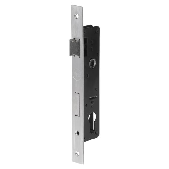 YALE 85MM PITCH EURO MORTICE LOCK 25MM BACKSET Satin