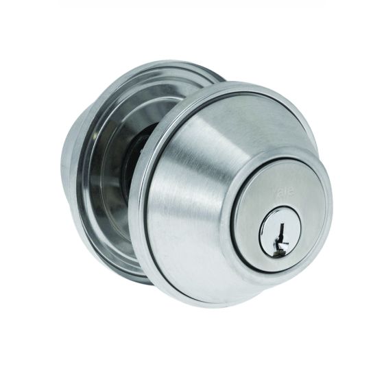 DEADBOLT DOUBLE CYLINDER 5PK Satin Chrome