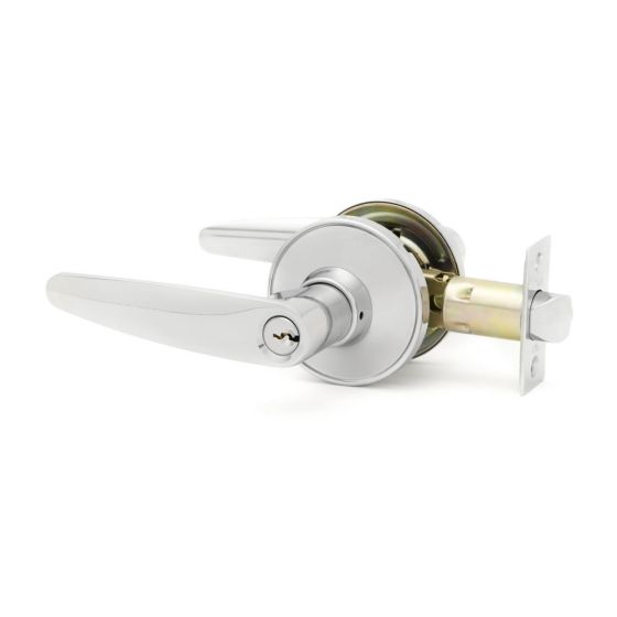 YL2 FLAIR LEVER ENTRANCE SET DP Satin Chrome