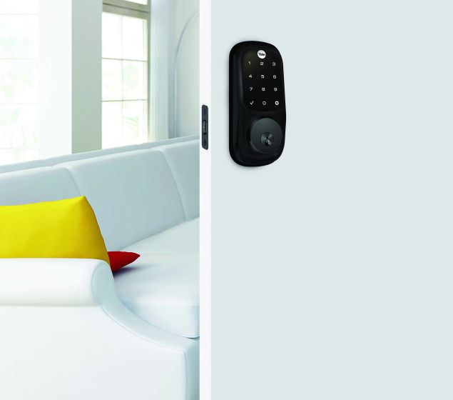 YALE ASSURE KEYED MATT BLACK WITH YALE HOME APPLE HK Matt