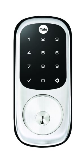 YALE ASSURE KEYED ELECTRONIC DIGITAL DEADBOLT SATIN CHROME