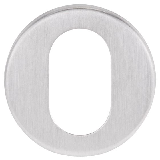 YALE OVAL CYLINDER ESCUTCHEON Satin Stainless