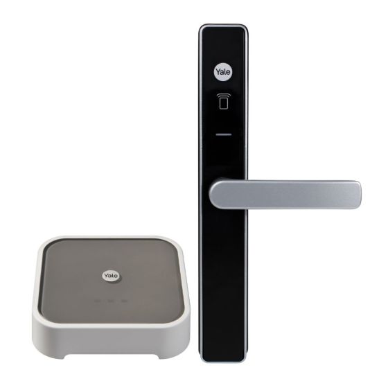 YALE UNITY SCREEN DOOR LOCK SILVER WITH CONNECT PLUS