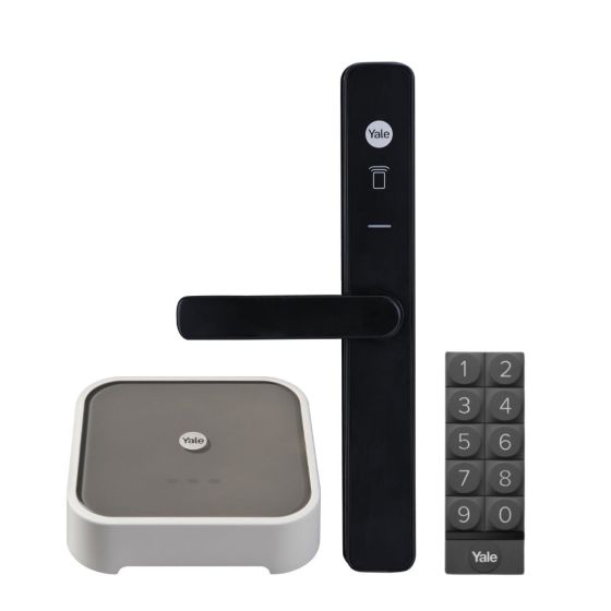 YALE UNITY SECURITY DOOR LOCK MATT BLACK WITH CONNECT PLUS