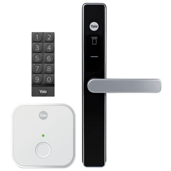 YALE UNITY SECURITY DOOR LOCK SILVER WITH CONNECT BRIDGE