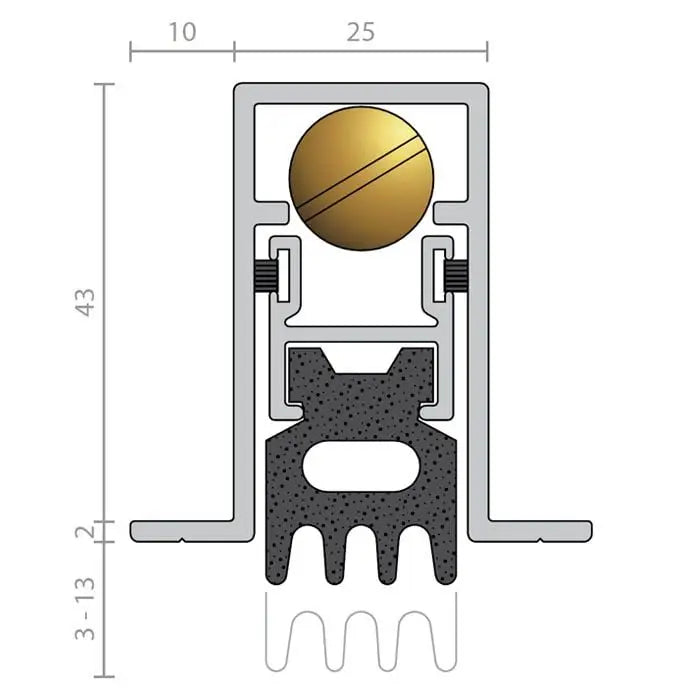 Raven RP70 Automatic Door Bottom Seal