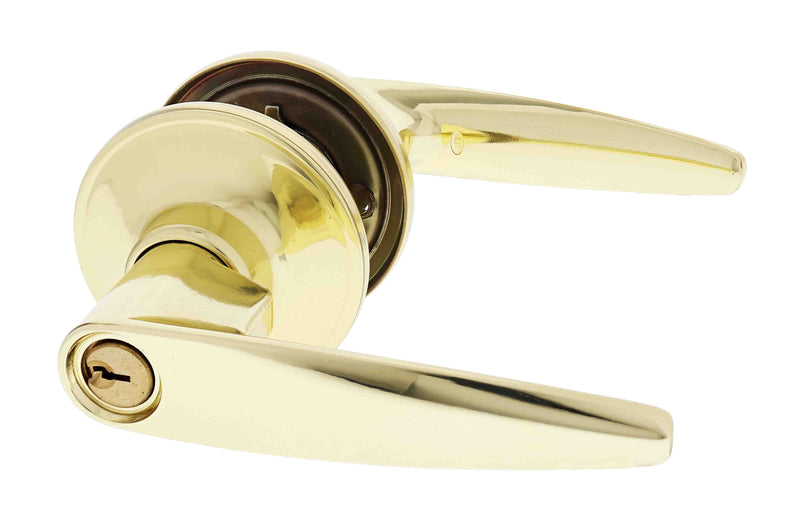 Carbine Kingston SL7000 Tiebolt Standard Entrance Lever set, C4  Keyed to Differ, Display Pack, Polished Brass