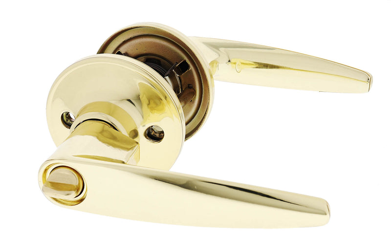 Carbine Kingston SL7000 Tiebolt Standard Entrance Lever set, C4  Keyed to Differ, Display Pack, Polished Brass