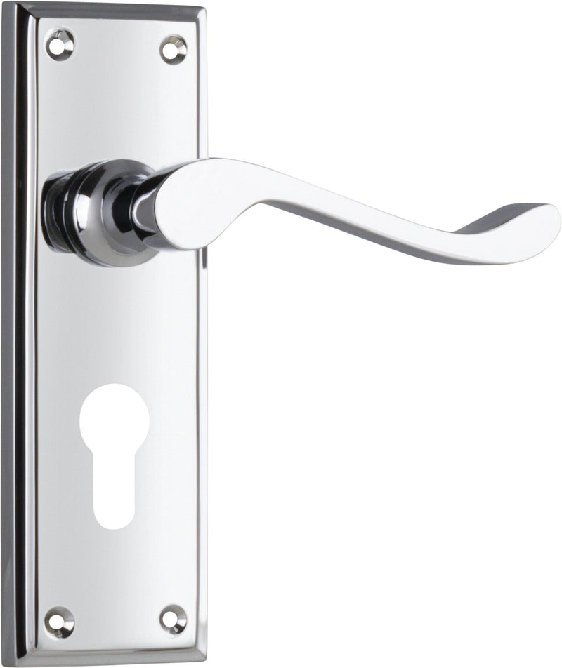 TRADCO CAMDEN DOOR LEVER HANDLE ON RECTANGULAR BACKPLATE