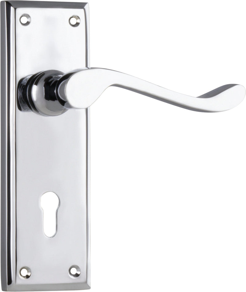 TRADCO CAMDEN DOOR LEVER HANDLE ON RECTANGULAR BACKPLATE