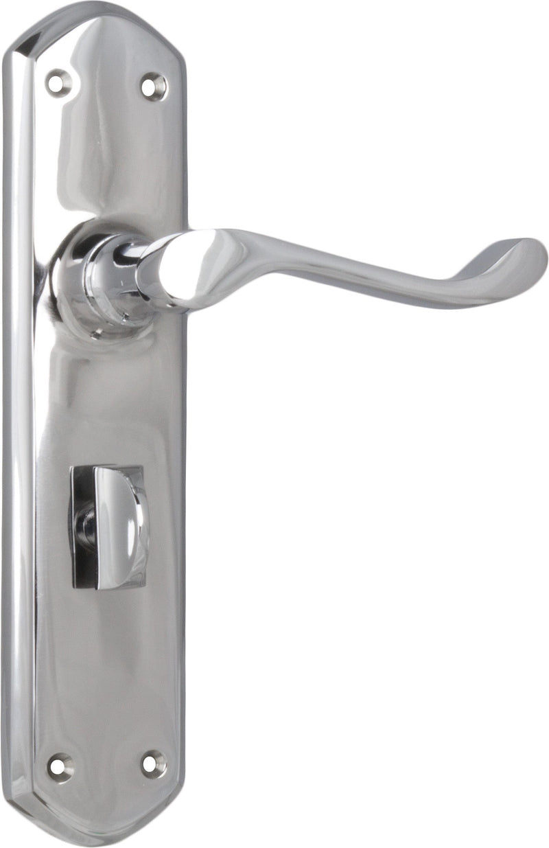 TRADCO WINDSOR LEVER DOOR HANDLE ON SHOULDERED BACKPLATE