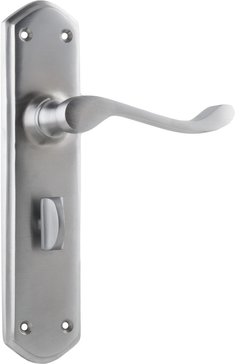 TRADCO WINDSOR LEVER DOOR HANDLE ON SHOULDERED BACKPLATE