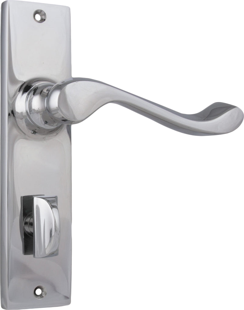 TRADCO FREMANTLE DOOR LEVER HANDLE ON RECTANGULAR BACKPLATE