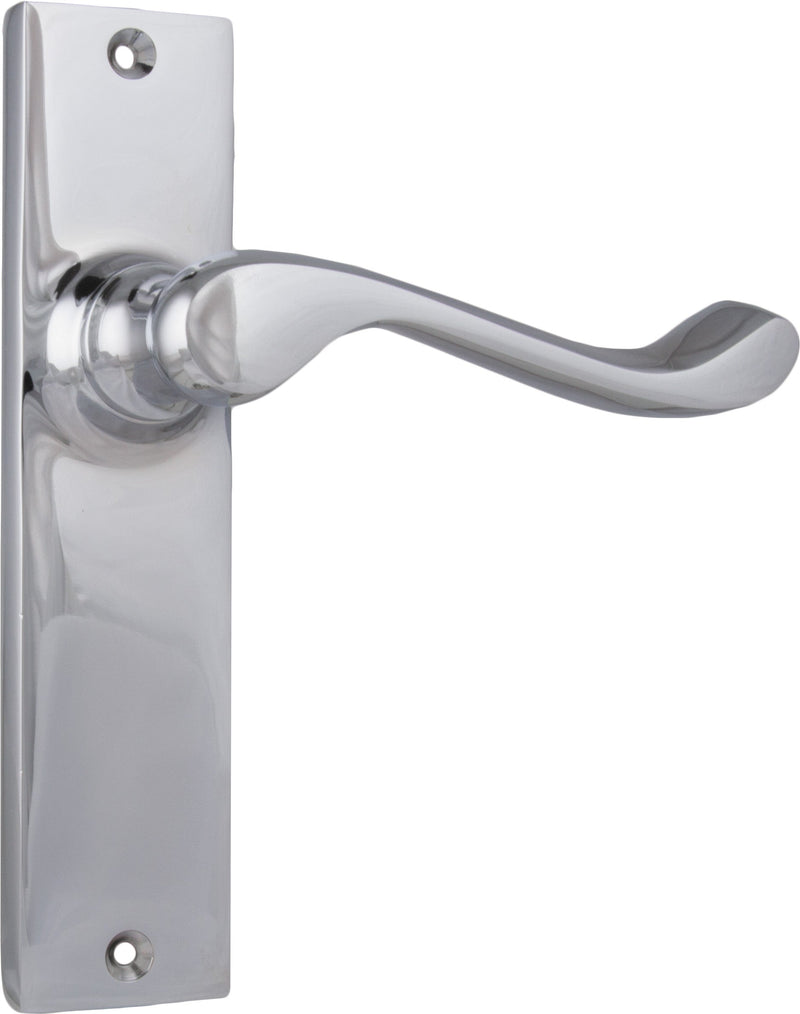 TRADCO FREMANTLE DOOR LEVER HANDLE ON RECTANGULAR BACKPLATE