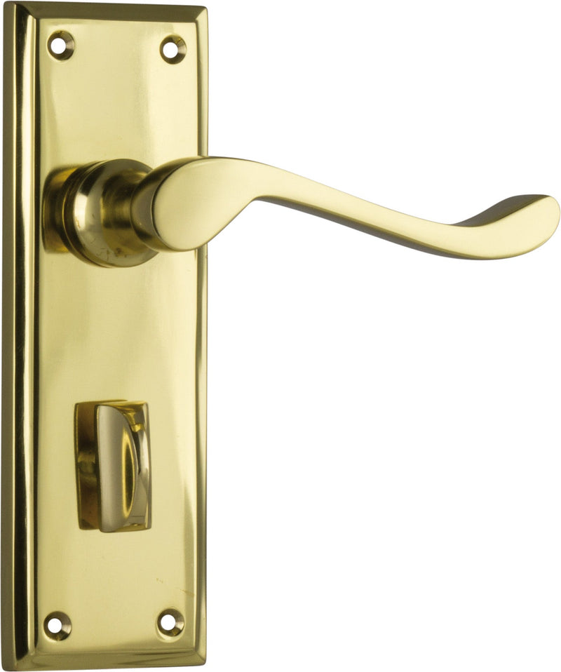 TRADCO CAMDEN DOOR LEVER HANDLE ON RECTANGULAR BACKPLATE