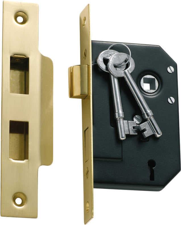 TRADCO 3 LEVER MORTICE LOCK BACKSET 44MM