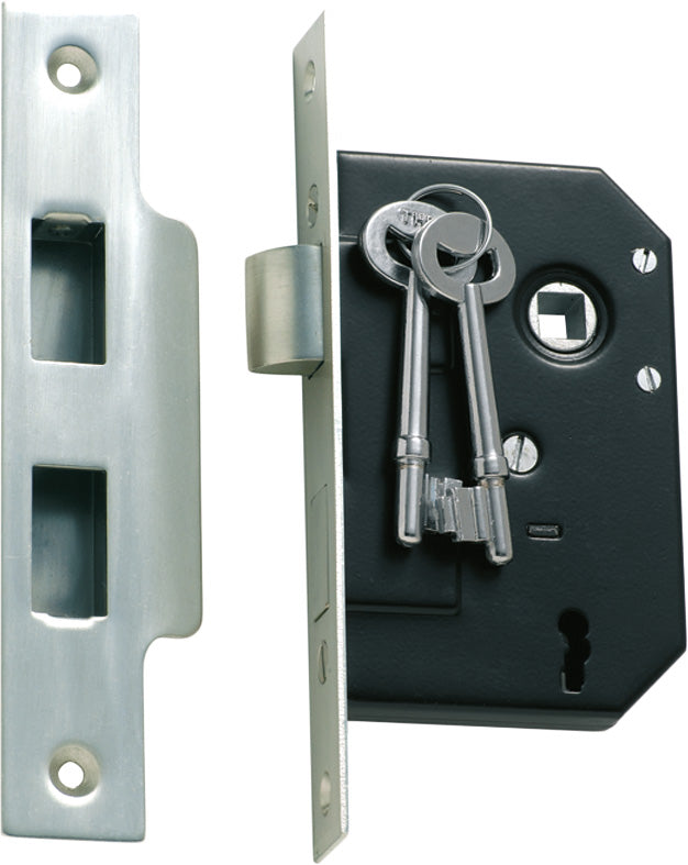 TRADCO 3 LEVER MORTICE LOCK BACKSET 44MM