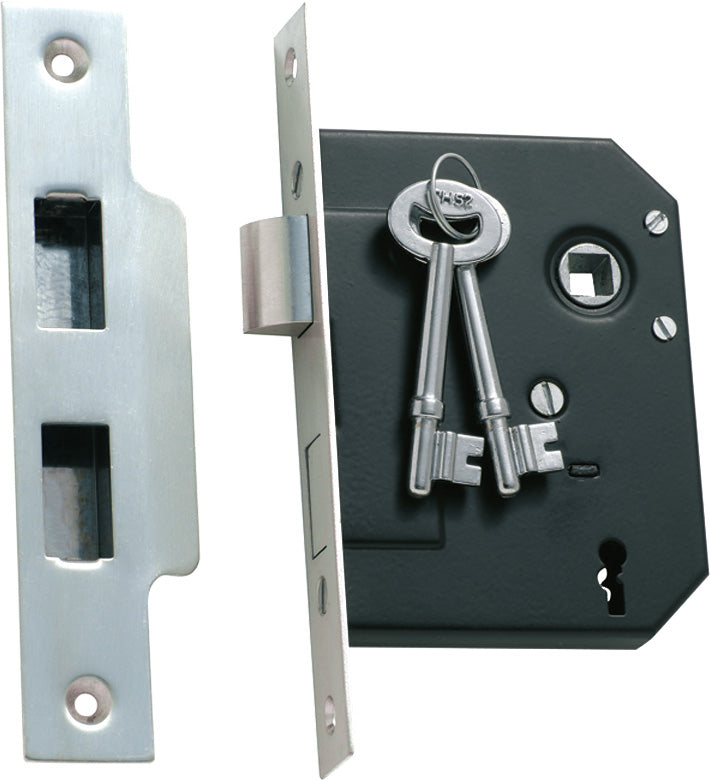 TRADCO 3 LEVER MORTICE LOCK BACKSET 57MM