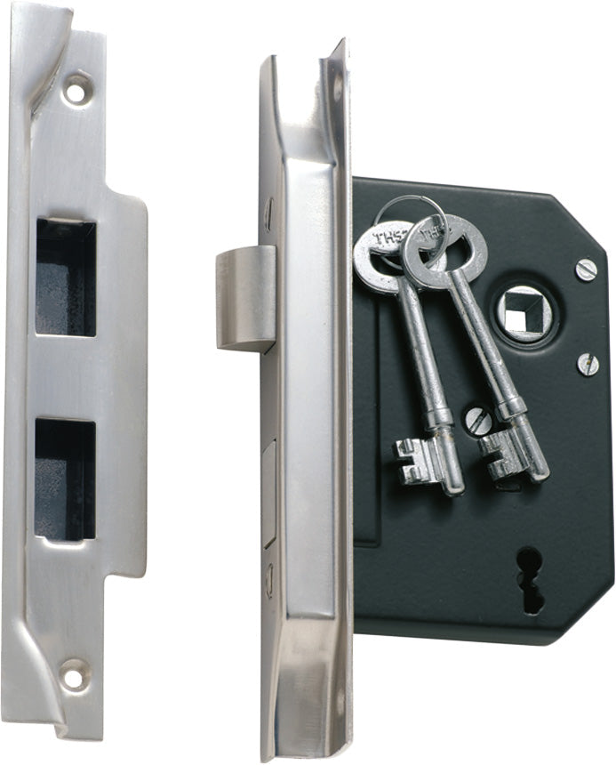 TRADCO REBATED 3 LEVER MORTICE LOCK BACKSET 57MM