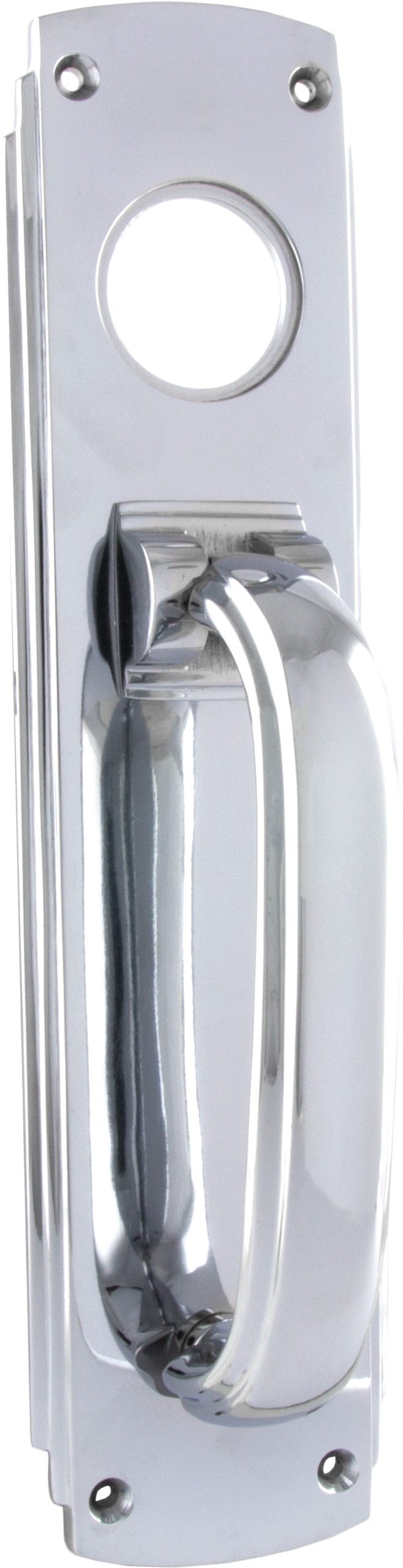 TRADCO DECO PULL HANDLE / KNOCKER CYLINDER HOLE 240X60MM