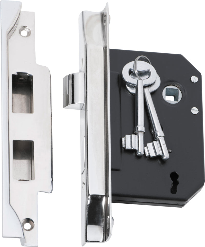 TRADCO REBATED 3 LEVER MORTICE LOCK BACKSET 57MM