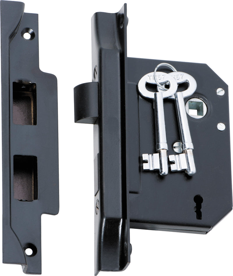 TRADCO REBATED 3 LEVER MORTICE LOCK BACKSET 57MM