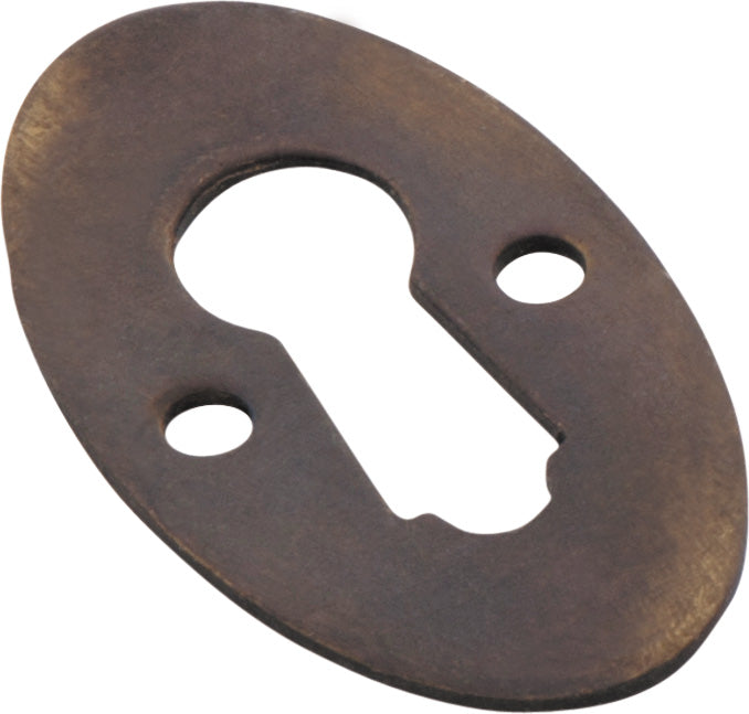 Tradco Oval Escutcheon 16x28mm