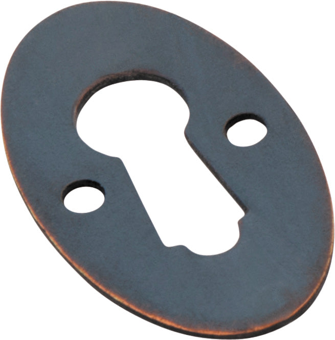 Tradco Oval Escutcheon 16x28mm