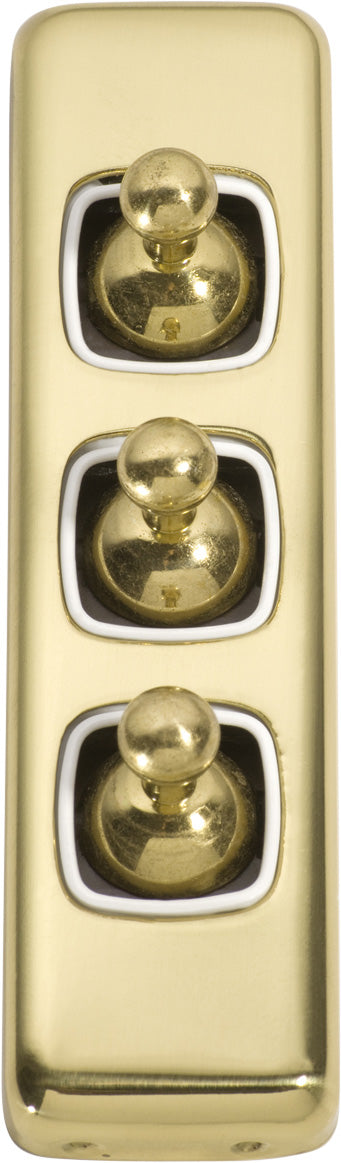 Tradco Switch Toggle 3 Gang 30x82mm