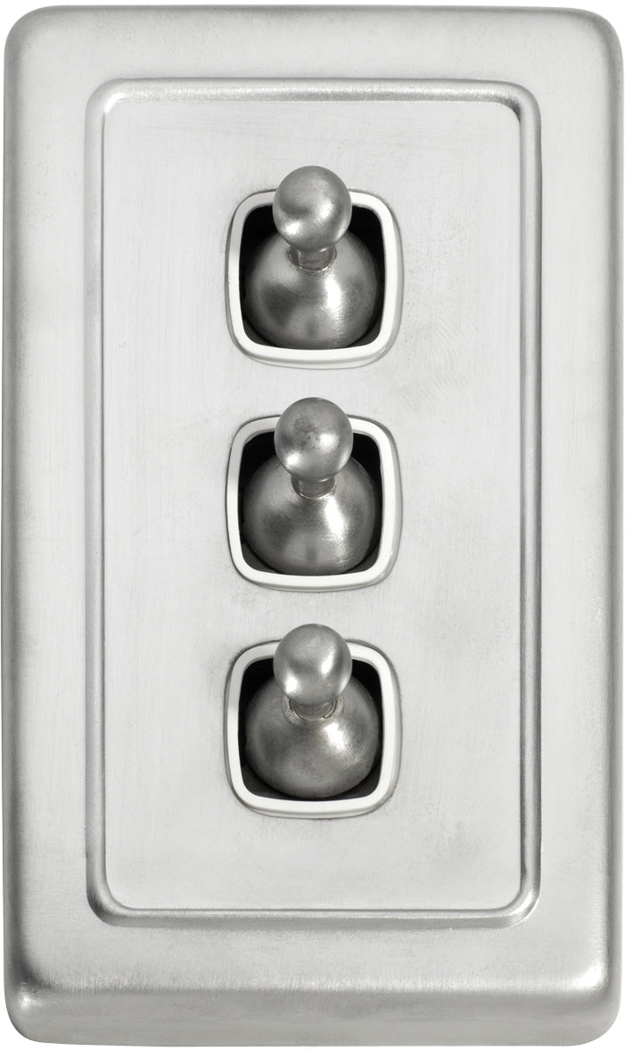 Tradco Switch Toggle 3 Gang 72x115mm