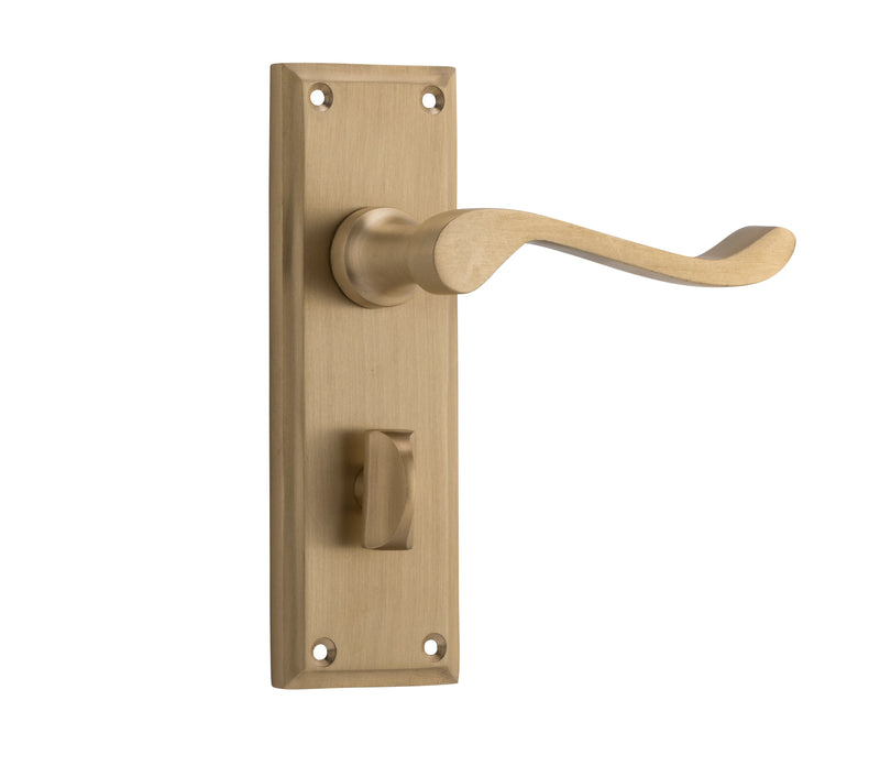 TRADCO CAMDEN DOOR LEVER HANDLE ON RECTANGULAR BACKPLATE