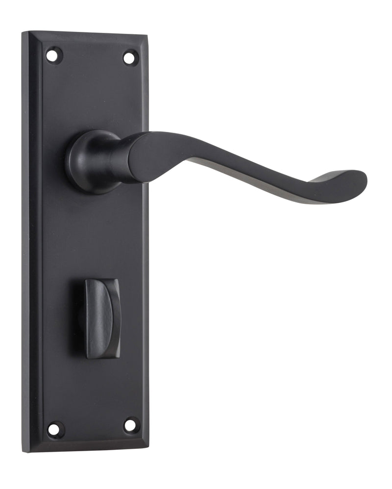 TRADCO CAMDEN DOOR LEVER HANDLE ON RECTANGULAR BACKPLATE