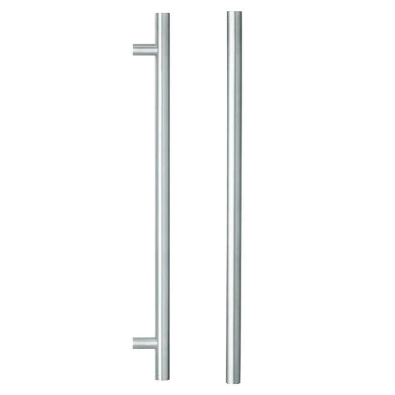 LOCKWOOD ENTRANCE PULL HANDLE 142X300SSS 300MM SATIN STAINLESS STEEL PAIR