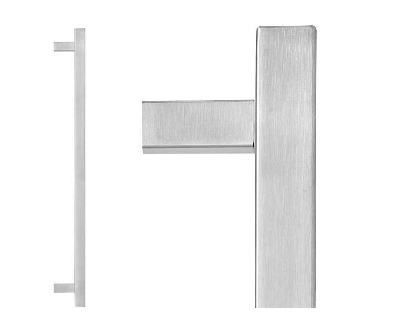 LOCKWOOD ENTRANCE PULL HANDLE 145X225SSS 225MM SATIN STAINLESS STEEL PAIR