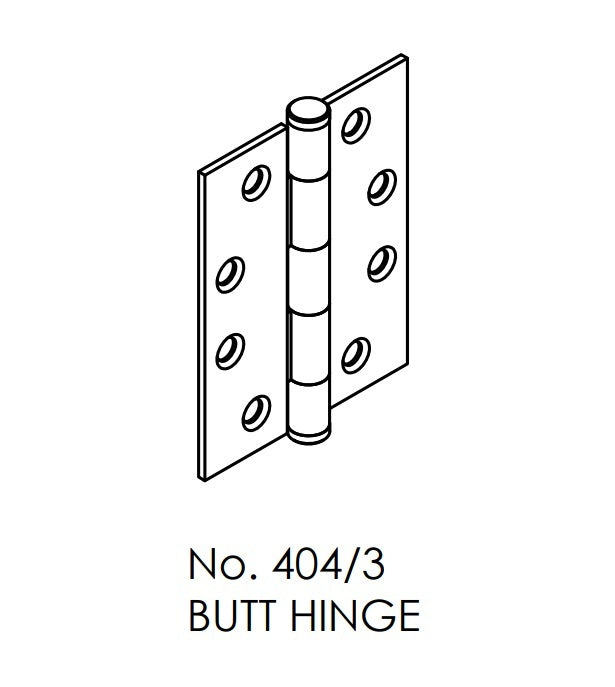 Brio 404+ Satin Stainless Butt Hinge