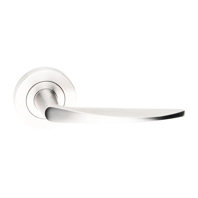 Dormakaba 4300/25 Coastal Door Lever Handle on Round Rose