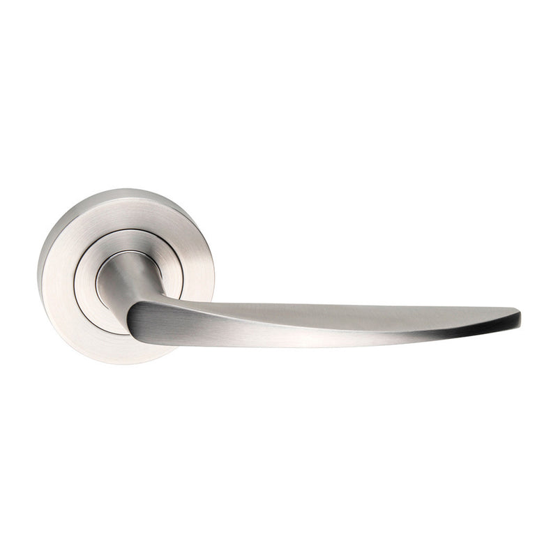 Dormakaba 4300/25 Coastal Door Lever Handle on Round Rose