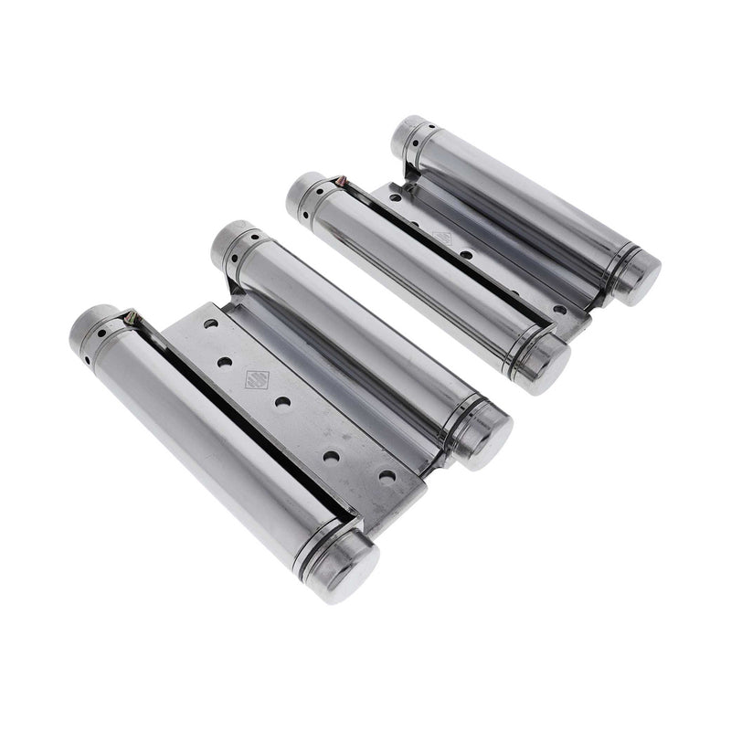 HFH DOUBLE ACTION SPRING DOOR HINGE 150MM POLISHED CHROME 4150-153