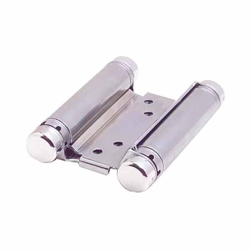 HFH DOOR HINGE 4150-104 DOUBLE ACTION SPRING 100MM SATIN CHROME PAIR