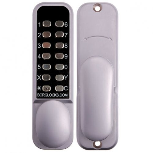 BORG DIGITAL DOOR LOCK BL2201SCECP KNOB KEYLESS ENTRY SATIN CHROME