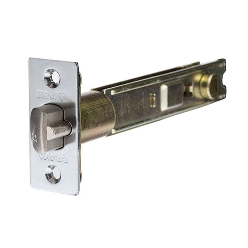 BRAVA METRO DEADLATCH 127MM SATIN CHROME BRL127SC FOR RA & RH TIEBOLT SERIES