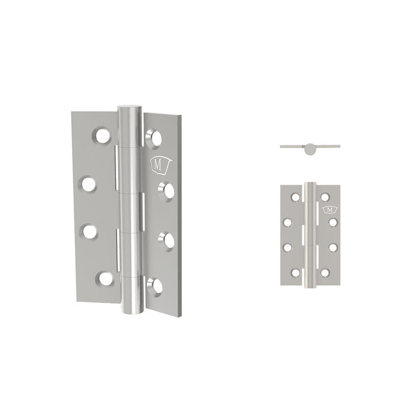 MCCALLUM STAINLESS STEEL BUTT HINGE FIXED PIN STAINLESS STEEL 100X60MM S210