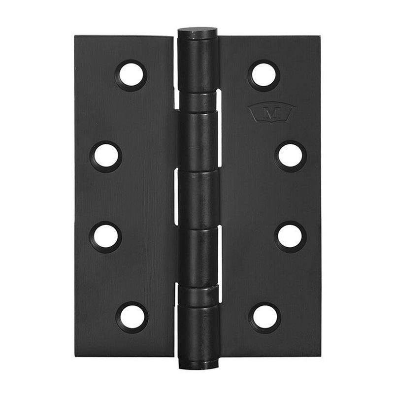 MCCALLUM BALL BEARING BUTT HINGE FIXED PIN 100X75MM ECO BLACK S226